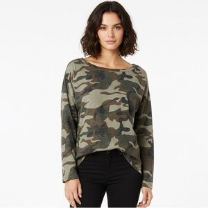 Camouflage Long Sleeve Women's Top
